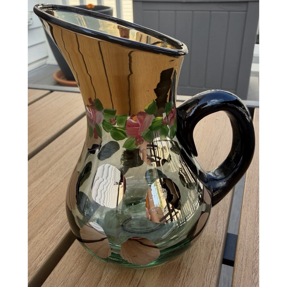 McKenzie Childs Whimsical Circus Jeremy’s Jug Mini Creamer Pitcher
